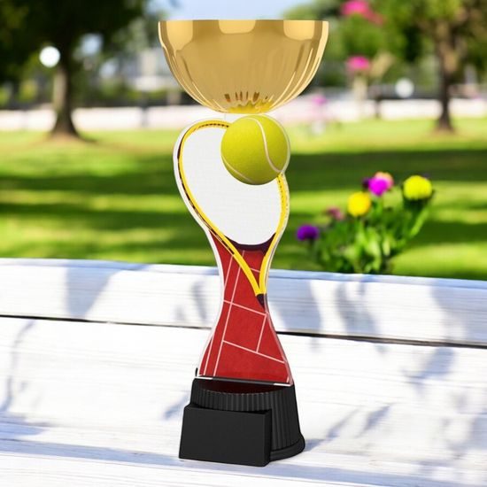 Vancouver Tennis Racket and Ball Gold Cup Trophy