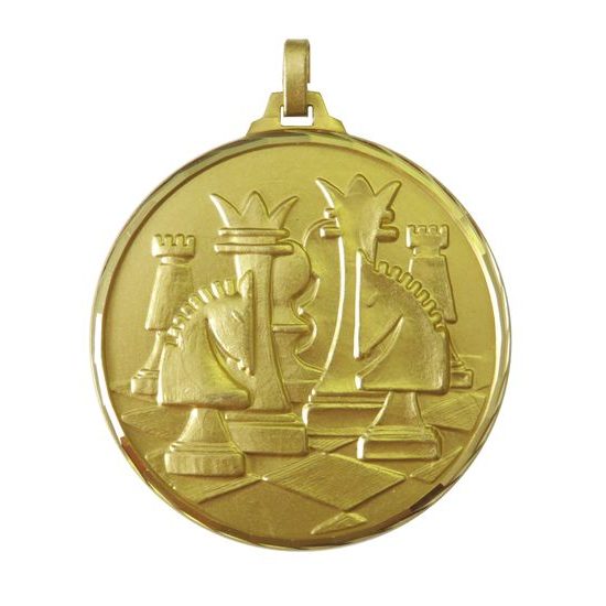 Diamond Edged Chess Gold Medal