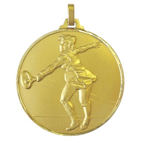 Diamond Edged Female Tennis Gold Medal