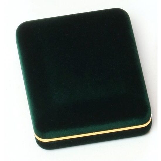 Deluxe Velour Medal Box Green 60mm