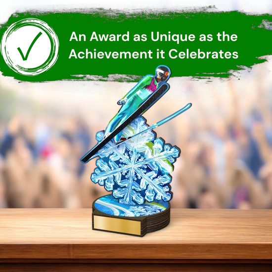 Grove Ski Jumping Real Wood Trophy