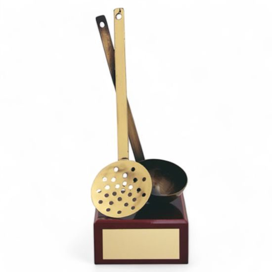 Lombardy Cooking Ladel Handmade Metal Trophy