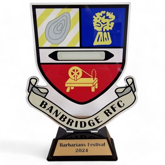 Edison Club Crest Custom Made Acrylic Award