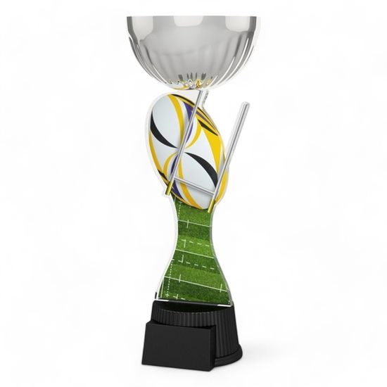 Montreal Rugby Ball and Goal Silver Cup Trophy