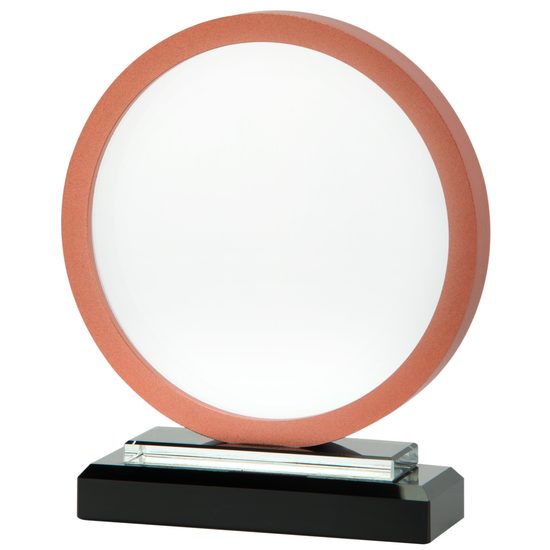 Vetra Bronze Engraved Glass Award