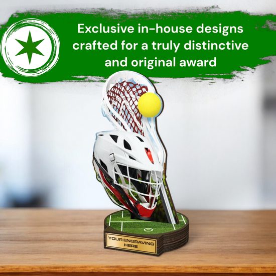 Grove Lacrosse Real Wood Trophy
