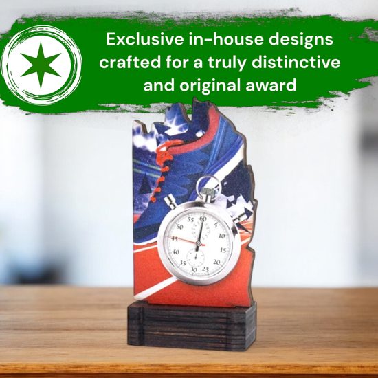 Shard Running Eco Friendly Wooden Trophy