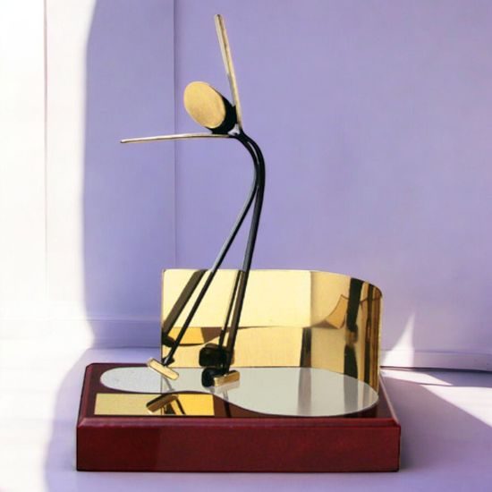 Barcelona Figure Skating Handmade Metal Trophy