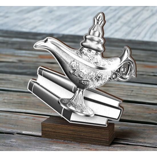 Sierra Classic Knowledge Lamp Real Wood Trophy