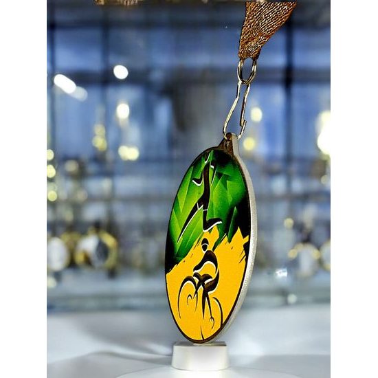 Aurum Duathlon Stainless Steel Medal