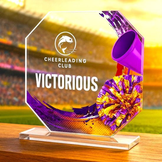 Hutton Cheerleader Glass Award