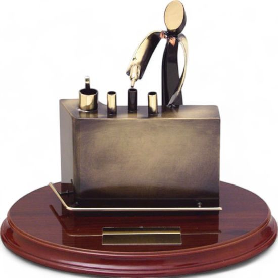 Navas Bartender Handmade Metal Trophy