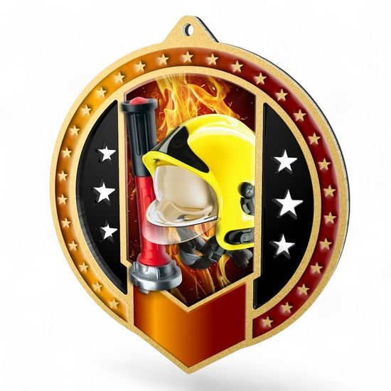 Sentinel Firefighters Stainless Steel Medal