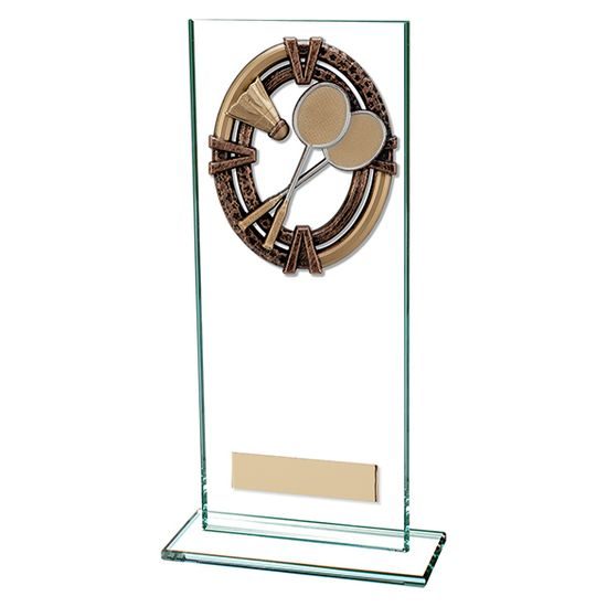 Maverick Legacy Jade Glass Badminton Trophy