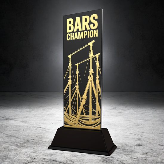 Shadowline Gymnastics Bars Champion Trophy – Stainless Steel Award