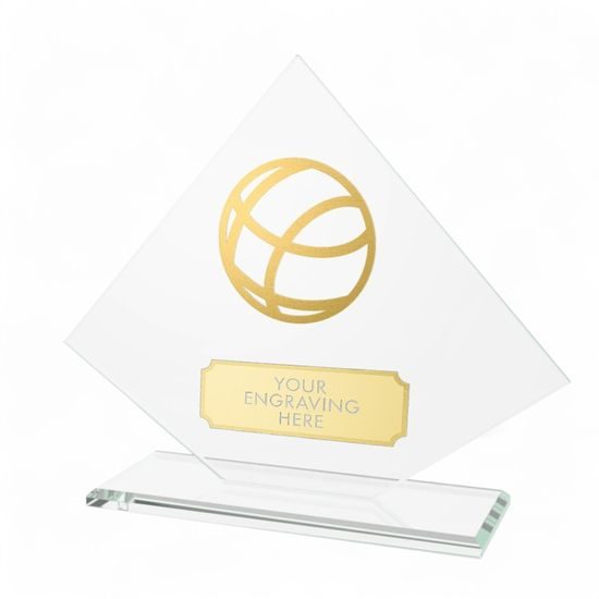 Vanguard Glass and Metal Fusion Basketball Trophy