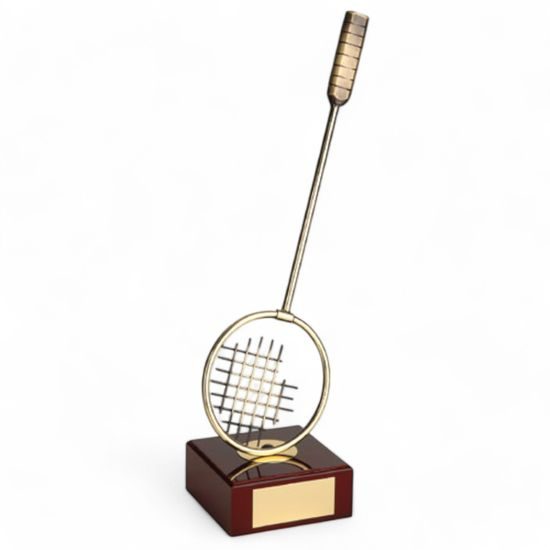 Leon Badminton Handmade Metal Trophy