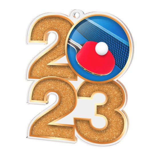 Table Tennis 2023 Acrylic Medal