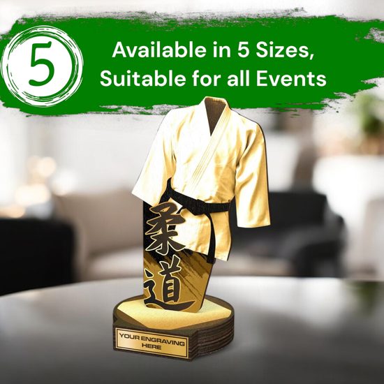 Grove Classic Martial Arts Kimono Real Wood Trophy