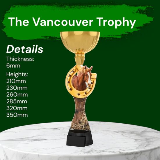 Vancouver Horse and Horseshoe Gold Cup Trophy