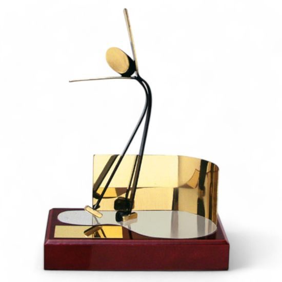 Barcelona Figure Skating Handmade Metal Trophy