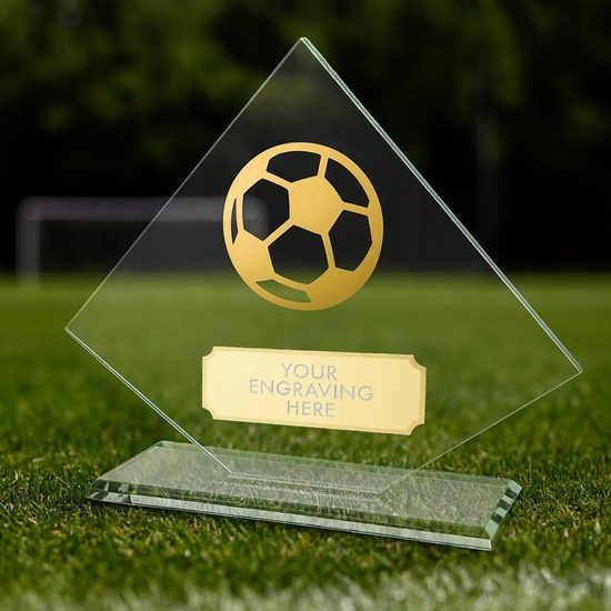 Vanguard Glass and Metal Fusion Football Trophy