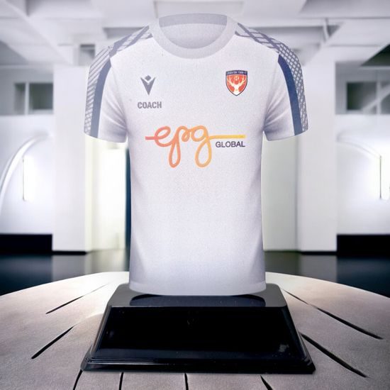 Custom Metal & Black Acrylic Fusion Football Shirt Award