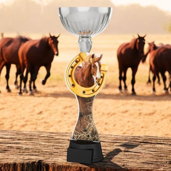 Montreal Horse and Horseshoe Silver Cup Trophy