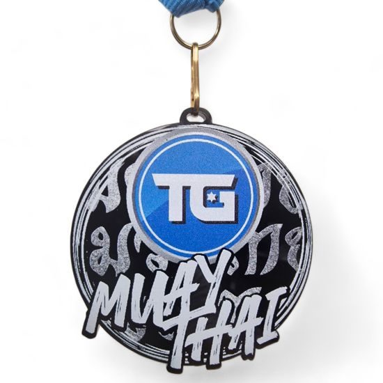 Giant Jiu Jitsu Black Acrylic Logo Medal