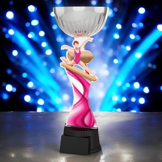 Montreal Female Gymnast Silver Cup Trophy