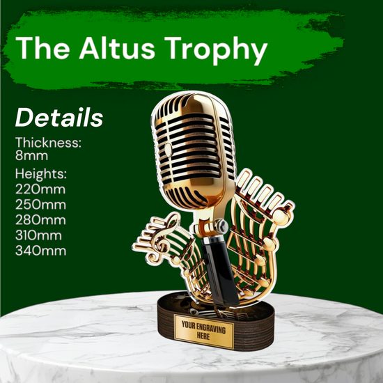 Altus Microphone Singing Trophy