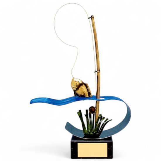 Zaragoza Fishing Handmade Metal Trophy