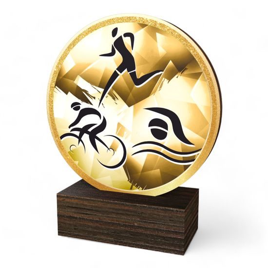Holt Classic Triathlon Real Wood Trophy