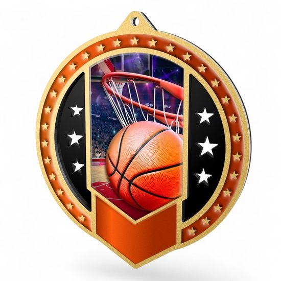 Sentinel Basketball Stainless Steel Medal