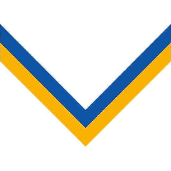 Blue & Yellow threading ribbon