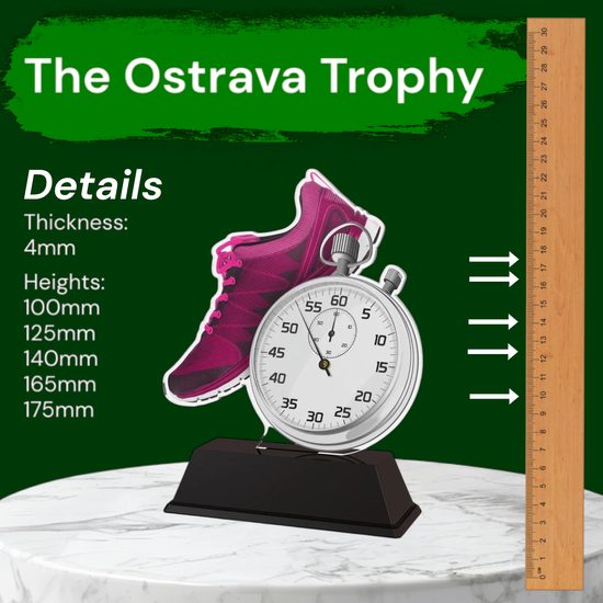 Ostrava Pink Running Shoe Trophy
