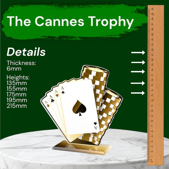 Cannes Classic Playing Cards Trophy