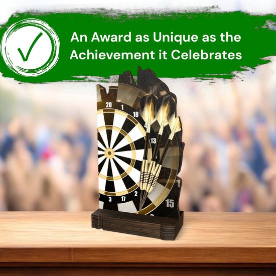 Shard Classic Darts Eco Friendly Wooden Trophy