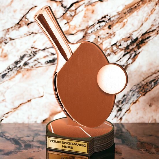 Grove Classic Table Tennis Real Wood Trophy