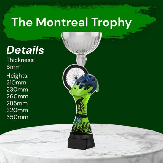 Montreal Mountain Biking Silver Cup Trophy