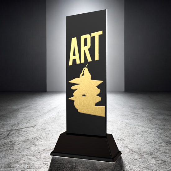 Shadowline School Art Trophy – Stainless Steel Award