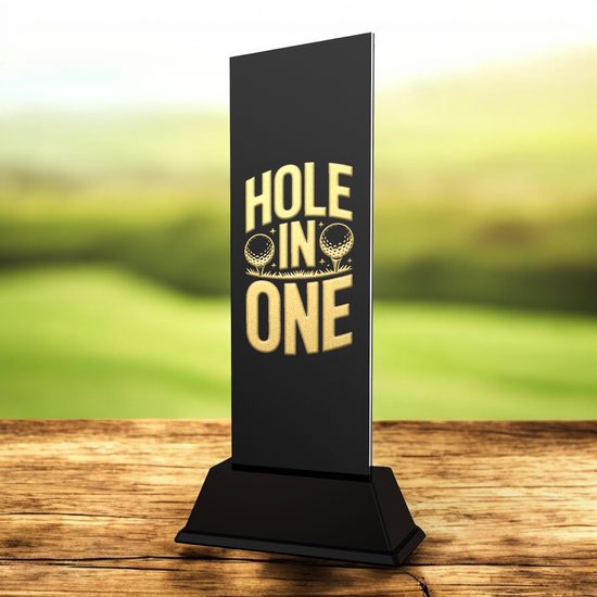 Shadowline Golf Hole in One Trophy – Stainless Steel Award