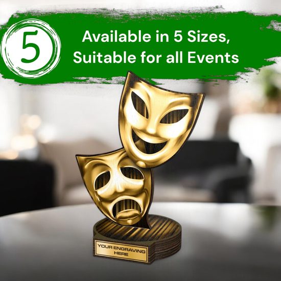 Grove Classic Drama Real Wood Trophy