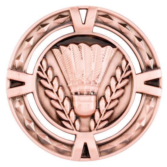 V-Tech Badminton Bronze Medal 60mm