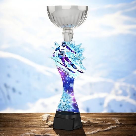 Montreal Downhill Skiing Silver Cup Trophy