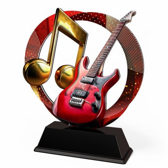 Onyx Stainless Steel Electric Guitar Trophy