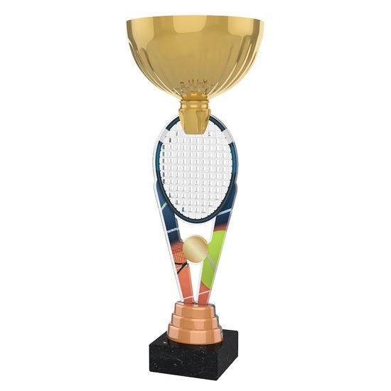 London Tennis Racket Gold Cup Trophy