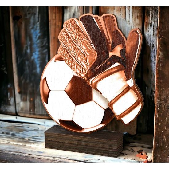 Sierra Classic Football Goalkeeper Wood Trophy