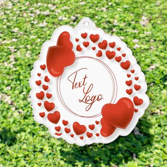 Perfect Match Acrylic Heart Medal