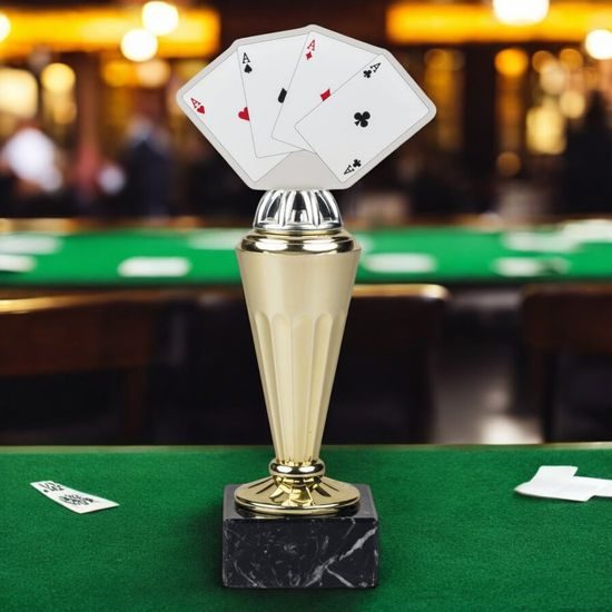 Capri Poker Playing Cards Trophy